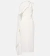 Roksanda Bridal Edith Draped Crêpe Midi Dress In Ivory