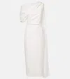 Roksanda Crepe Draped Maite Maxi Dress In White