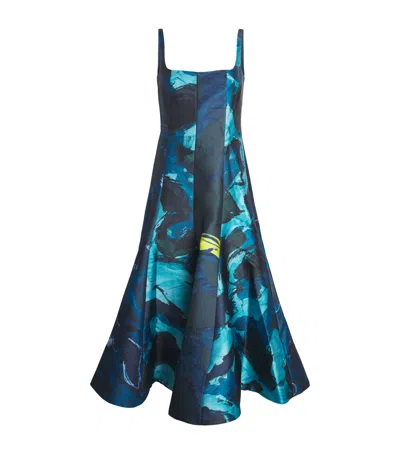 Roksanda Brushstroke Print Zelia Midi Dress