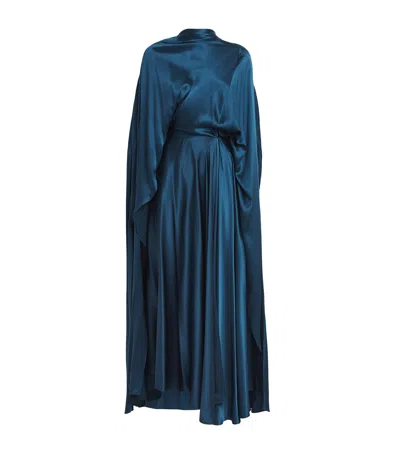 Roksanda Cape-detail Andromeda Dress In Green | ModeSens