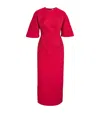 Roksanda Cloqué Farah Midi Dress In Red