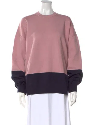 Pre-owned Roksanda Colorblock Pattern Crew Neck Sweater In Pink