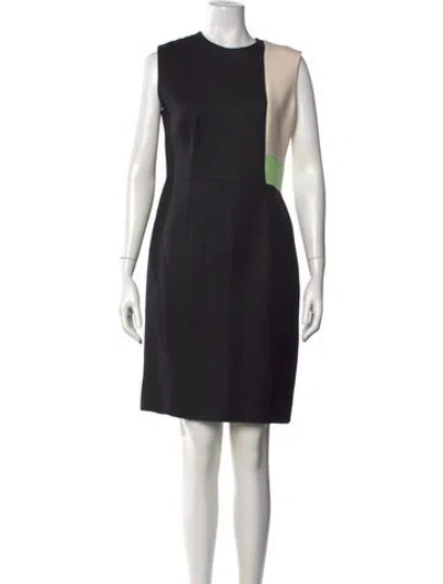 Pre-owned Roksanda Colorblock Pattern Knee-length Dress In Black