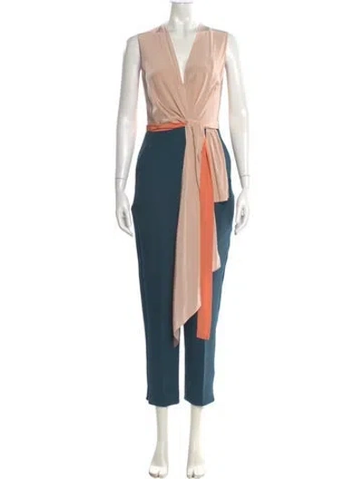 Pre-owned Roksanda Colorblock Pattern Mini Dress In Multi