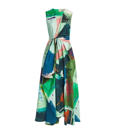 ROKSANDA COTTON BOW-DETAIL NURA MIDI DRESS