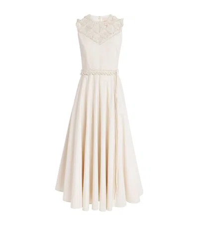 Roksanda Cotton Helin Midi Dress In Multi