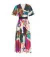 Roksanda Cotton Sana Midi Dress In Multi
