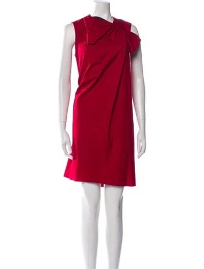 Pre-owned Roksanda Cowl Neck Knee-length Dress In Red