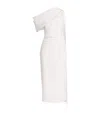 Roksanda Crepe Draped Maite Maxi Dress In Ivory