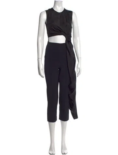 Pre-owned Roksanda Crew Neck Jumpsuit In Black