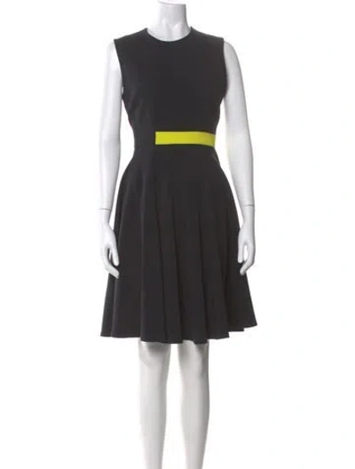 Pre-owned Roksanda Crew Neck Knee-length Dress In Blue