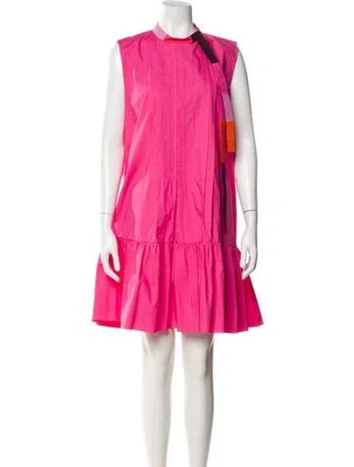 Pre-owned Roksanda Crew Neck Knee-length Dress In Multi