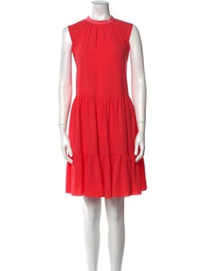 Pre-owned Roksanda Crew Neck Knee-length Dress In Pink