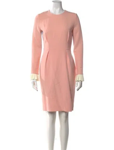 Pre-owned Roksanda Crew Neck Knee-length Dress In Pink