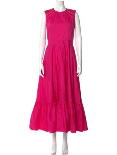 Pre-owned Roksanda Crew Neck Long Dress In Pink