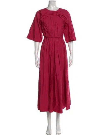 Pre-owned Roksanda Crew Neck Long Dress In Pink