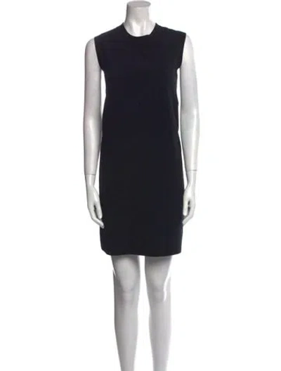 Pre-owned Roksanda Crew Neck Mini Dress In Black