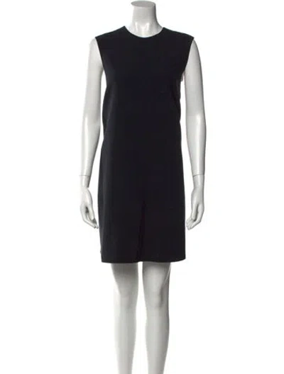 Pre-owned Roksanda Crew Neck Mini Dress In Black