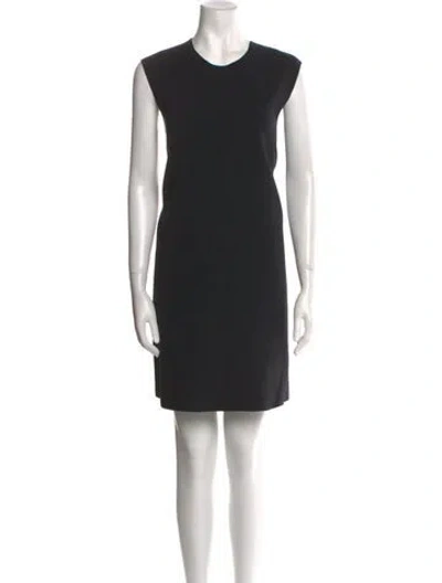 Pre-owned Roksanda Crew Neck Mini Dress In Black