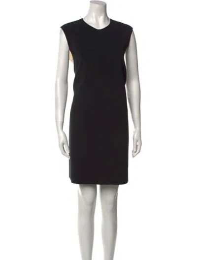 Pre-owned Roksanda Crew Neck Mini Dress In Black
