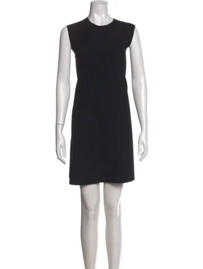 Pre-owned Roksanda Crew Neck Mini Dress In Black