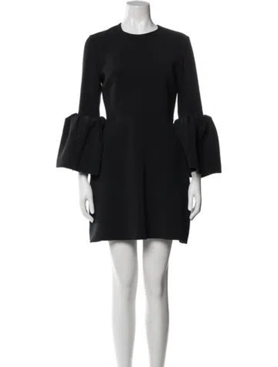 Pre-owned Roksanda Crew Neck Mini Dress In Blue
