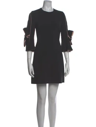 Pre-owned Roksanda Crew Neck Mini Dress In Gray