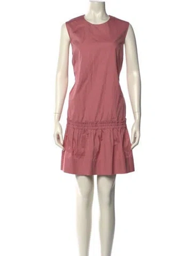 Pre-owned Roksanda Crew Neck Mini Dress In Neutral