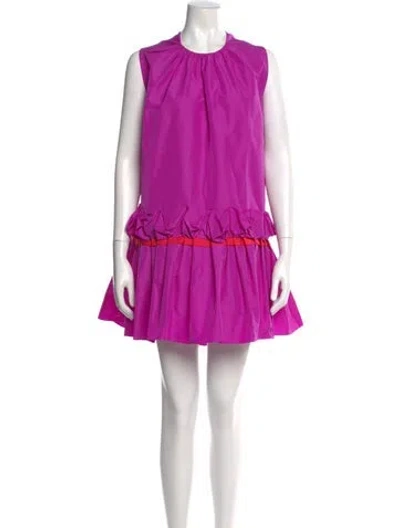Pre-owned Roksanda Crew Neck Mini Dress In Pink