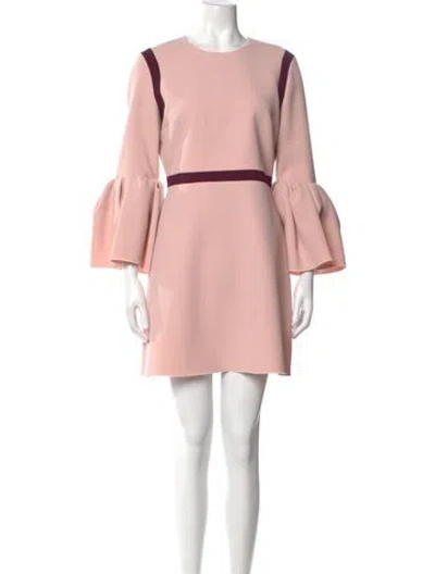 Pre-owned Roksanda Crew Neck Mini Dress In Pink