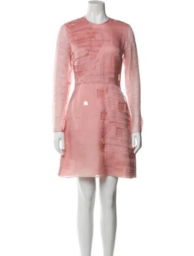 Pre-owned Roksanda Crew Neck Mini Dress In Pink