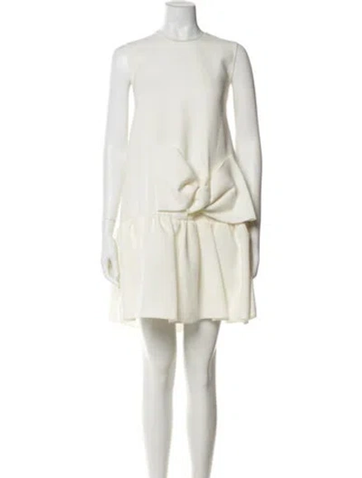 Pre-owned Roksanda Crew Neck Mini Dress In White