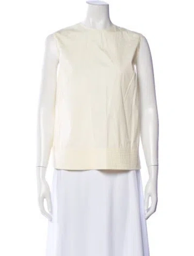 Pre-owned Roksanda Crew Neck Sleeveless Top In Yellow