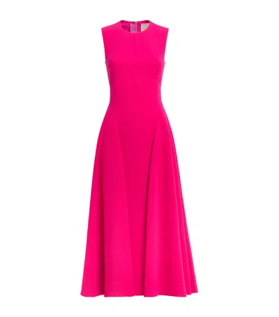 Roksanda Darted Kora Midi Dress In Pink