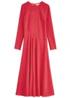 Roksanda Deilin Crepe Maxi Dress In Pink