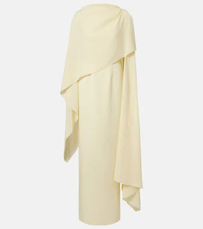 Roksanda Demetria Asymmetric Crêpe Gown In Neutral