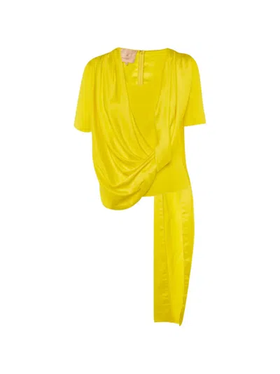 Pre-owned Roksanda Draped Blouse In Yellow