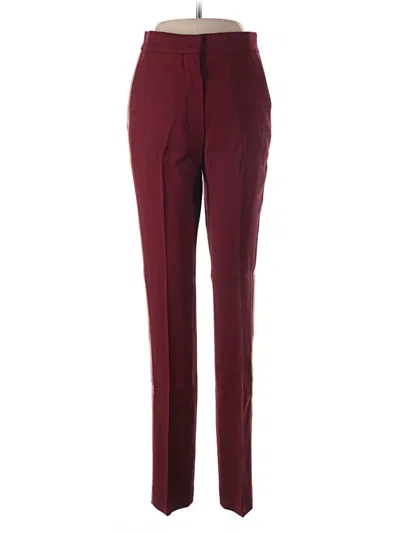 Pre-owned Roksanda Dress Pants In Burgundy