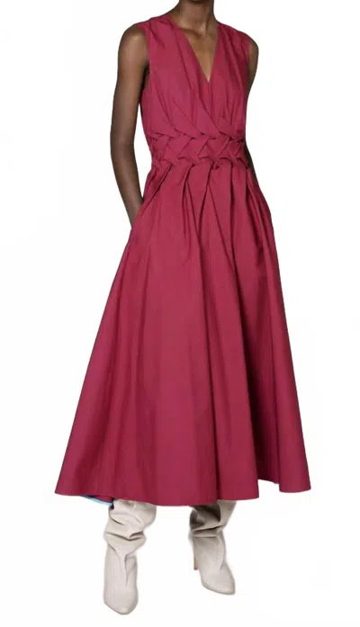 Roksanda Eifal Cotton Dress In Roseswood In Pink