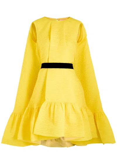 Roksanda Elia Draped Cloqué Mini Dress