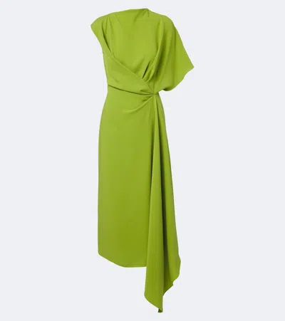 Roksanda Asymetric Crepe Elva Dress In White