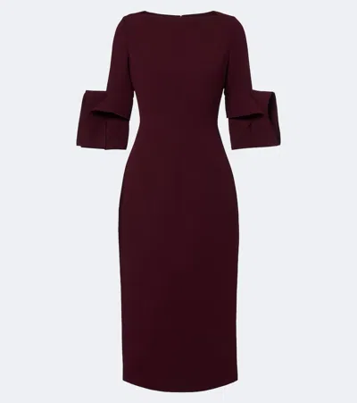 Roksanda Eryl Midi Dress In Burgundy