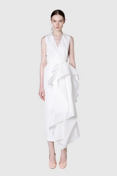 Roksanda Esra Taffeta Bridal Dress In White