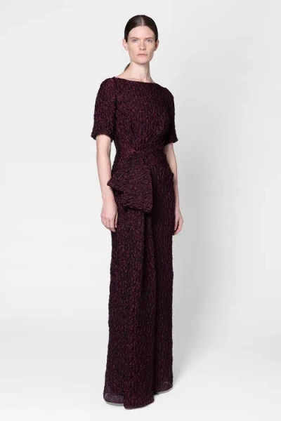 Roksanda Floor Length Syla Dress In Brown