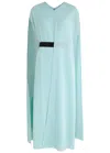 Roksanda Fyera Belted Cape-effect Crepe Midi Dress In Light Blue