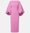 Roksanda Garance Balloon-sleeve Crêpe Gown