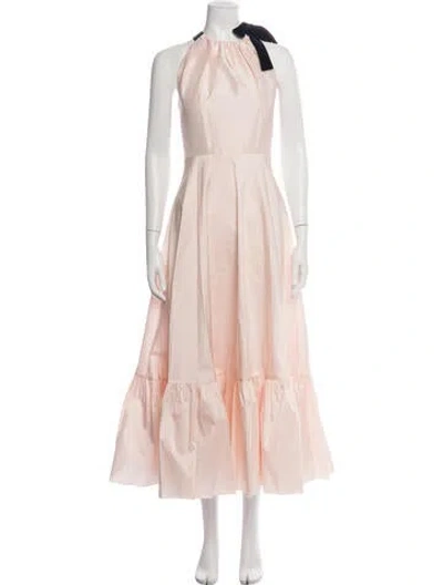 Pre-owned Roksanda Halterneck Long Dress In Pink
