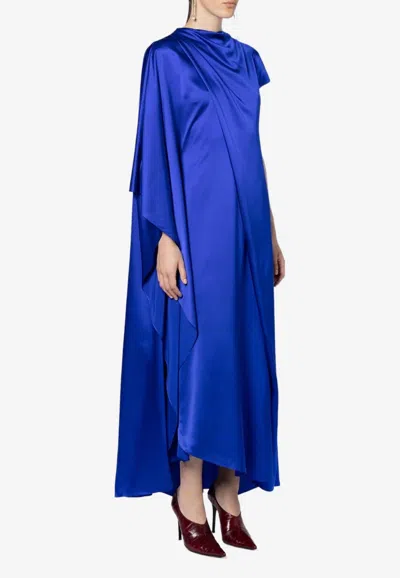 Roksanda Hiba Silk Midi Dress In Blue