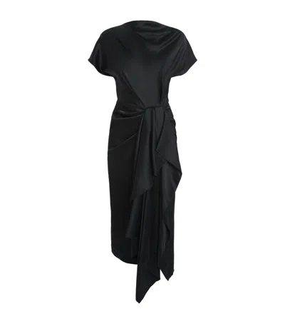 Roksanda High-neck Zoa Mini Dress In Black