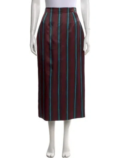 Pre-owned Roksanda Huda Midi Length Skirt W/ Tags In Burgundy